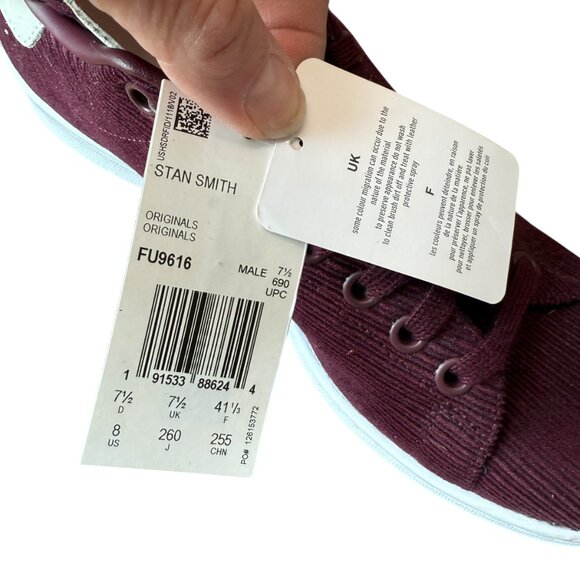 NWOB Men's Adidas Stan Smith Sneakers - Picture 9 of 9